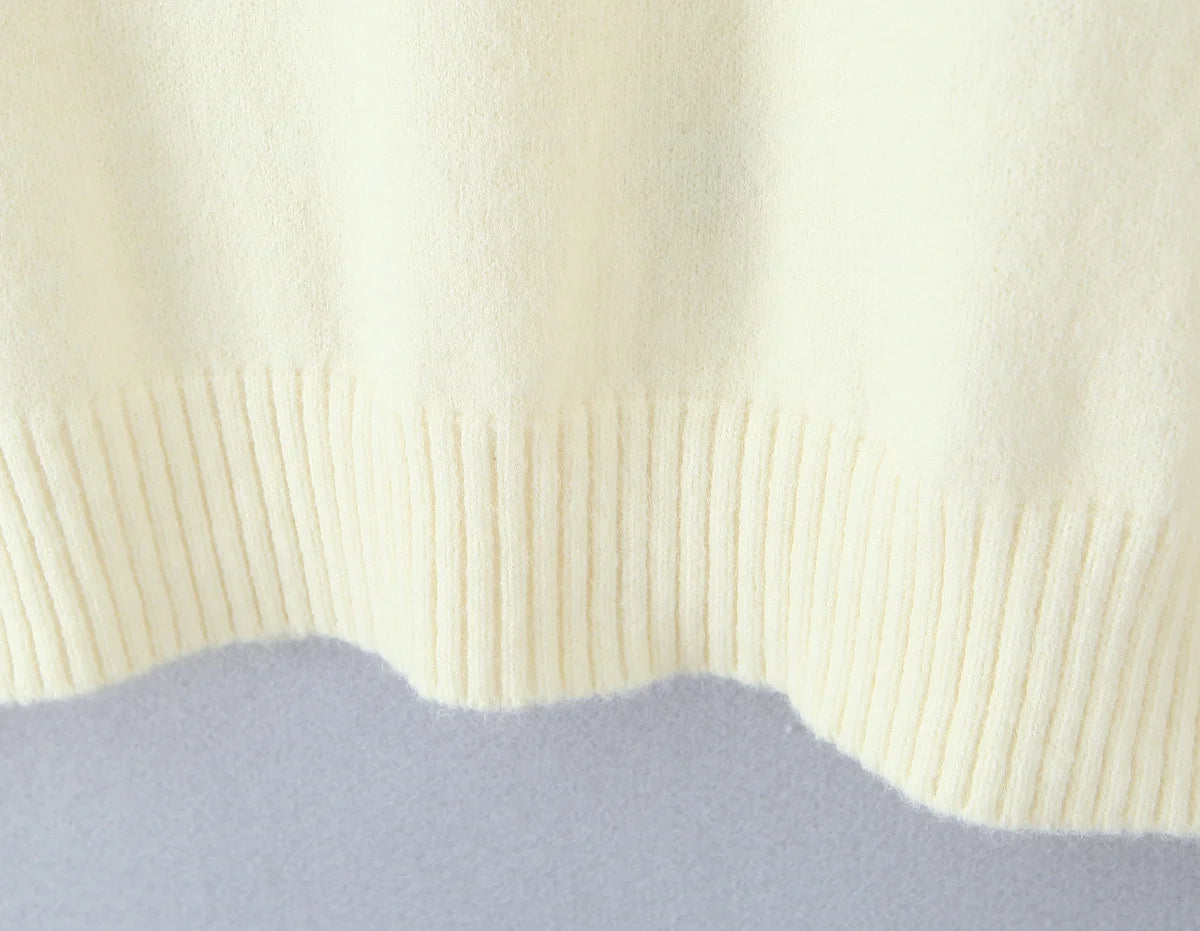 Cherry Embroidered Knit Cardigan