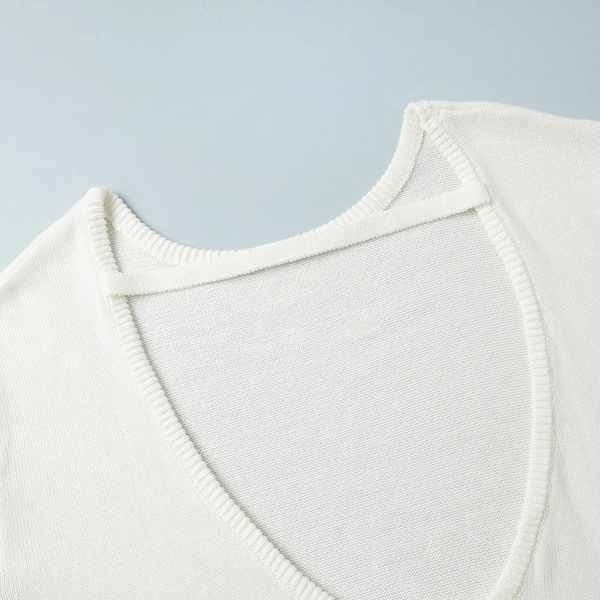 Backless Loose Knit Sweater