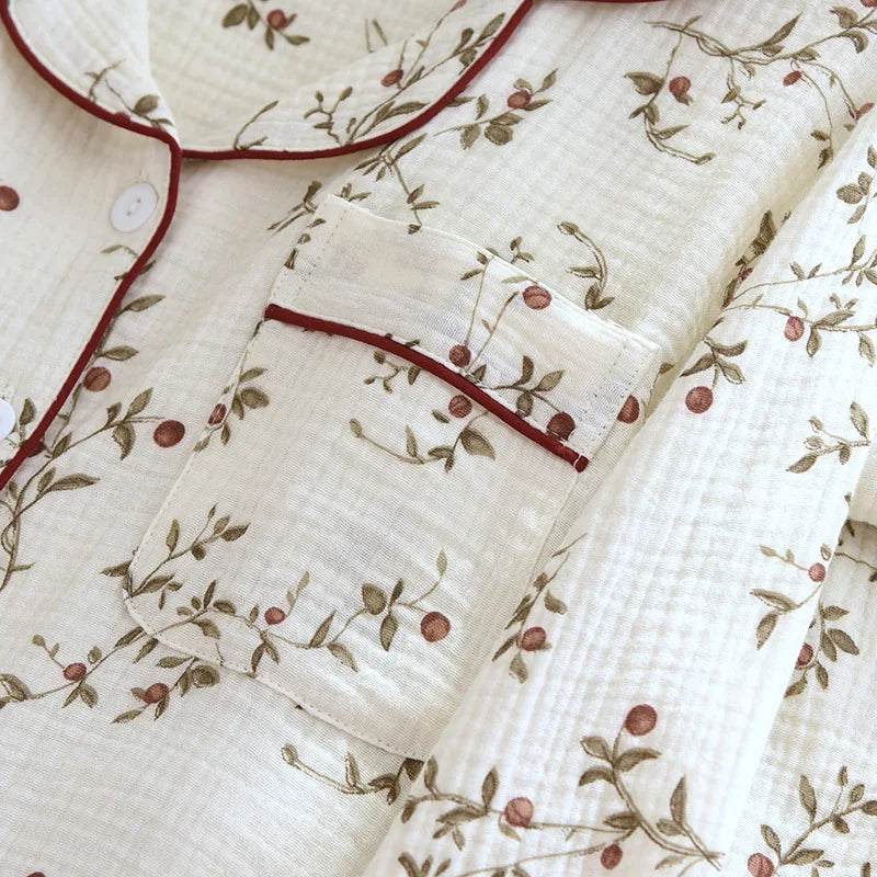 Women’s Soft Cotton Crepe Pajama Set