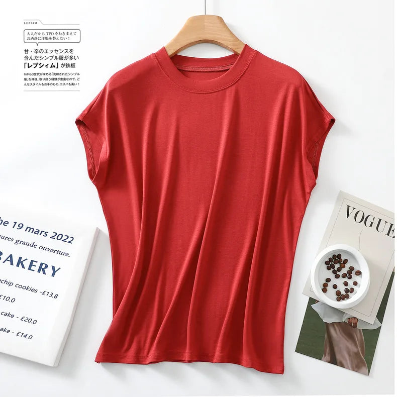 Women’s Pure Cotton Short Sleeve Sleep Top