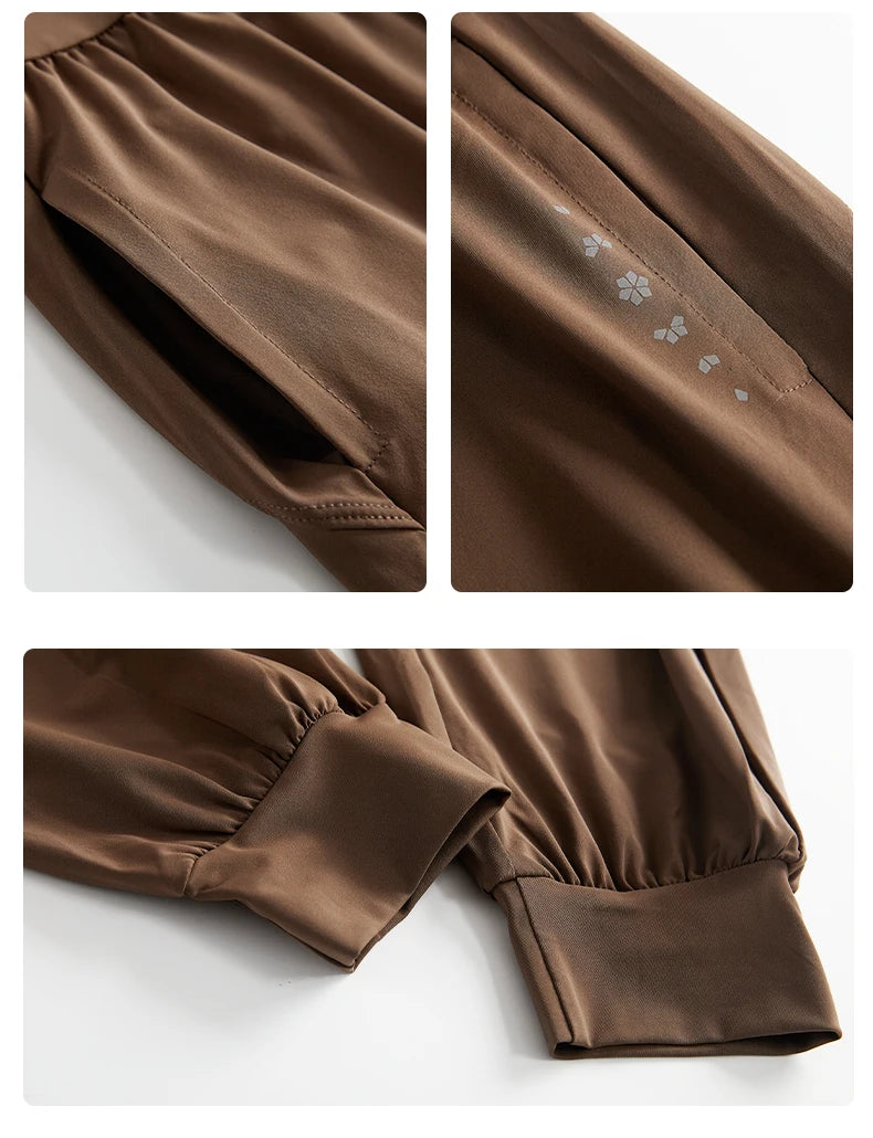 Two-Piece Yoga Set Long Sleeve Top & High Waist Pants