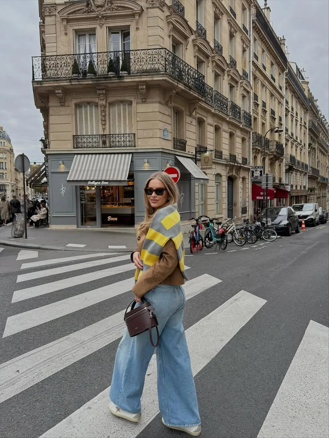 Striped Knit Polo Sweater