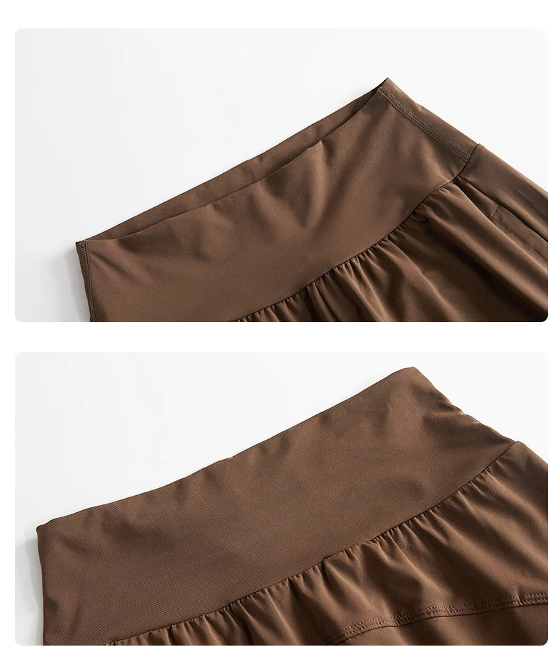 Two-Piece Yoga Set Long Sleeve Top & High Waist Pants