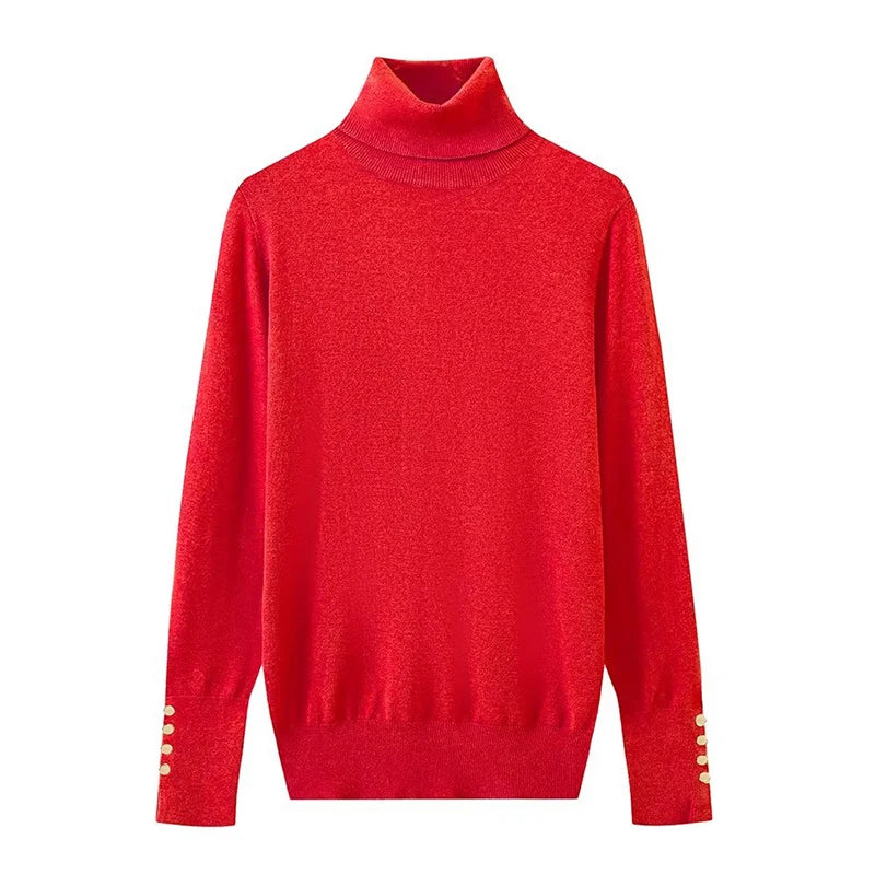 Classic Turtleneck Knit Sweater