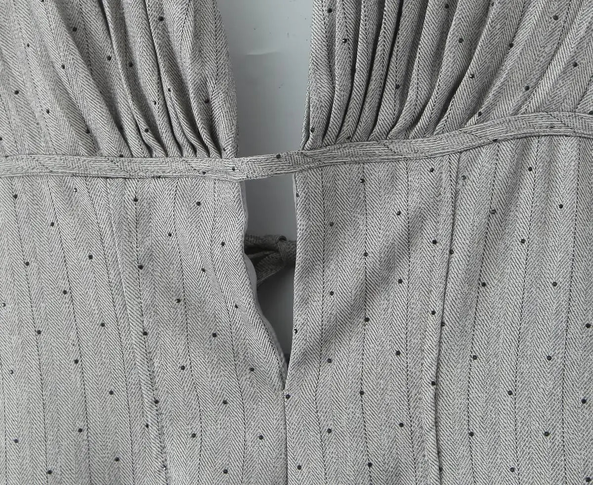 Backless Halter A-Line Mini Dress