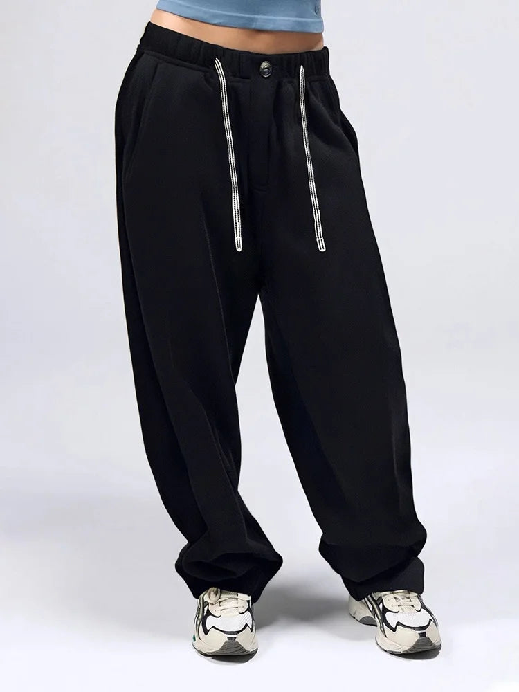 Wide-Leg Fleece Sweatpants