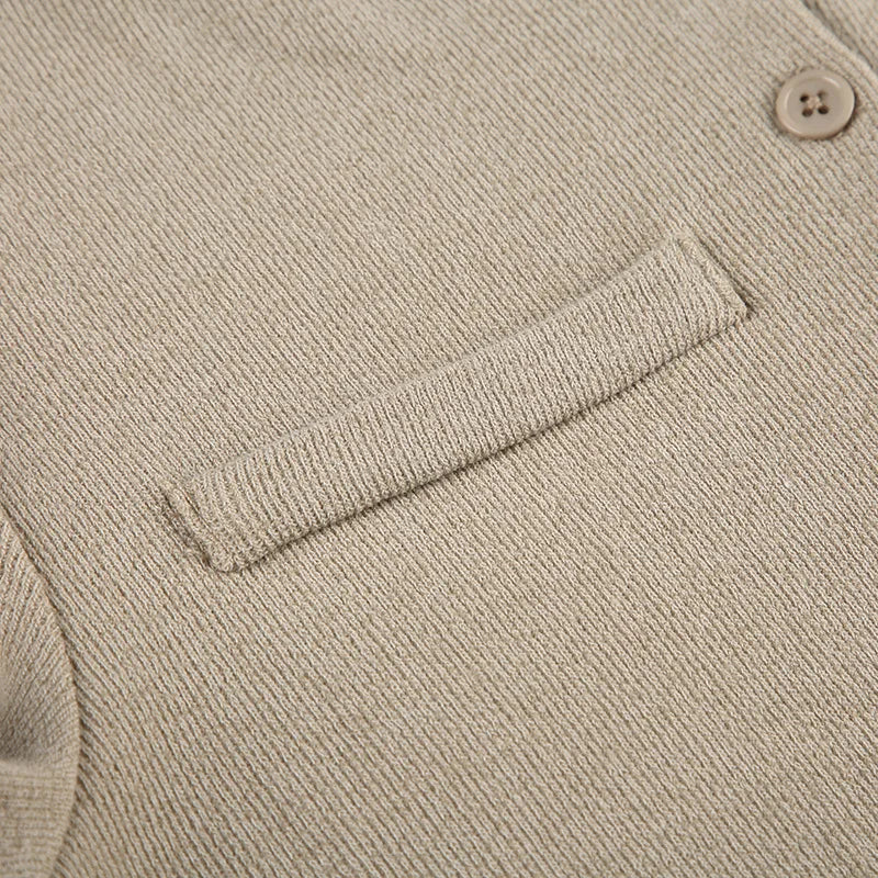 Patchwork Knit Short Dress