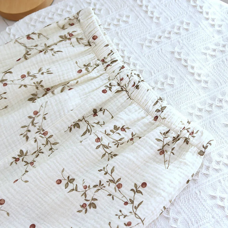 Women’s Soft Cotton Crepe Pajama Set