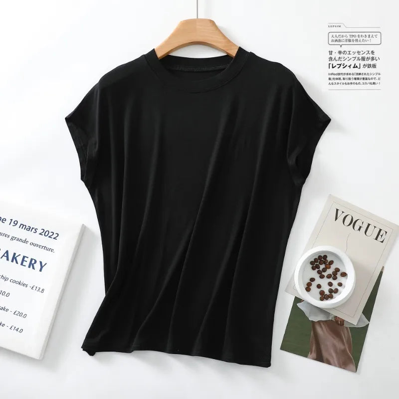 Women’s Pure Cotton Short Sleeve Sleep Top