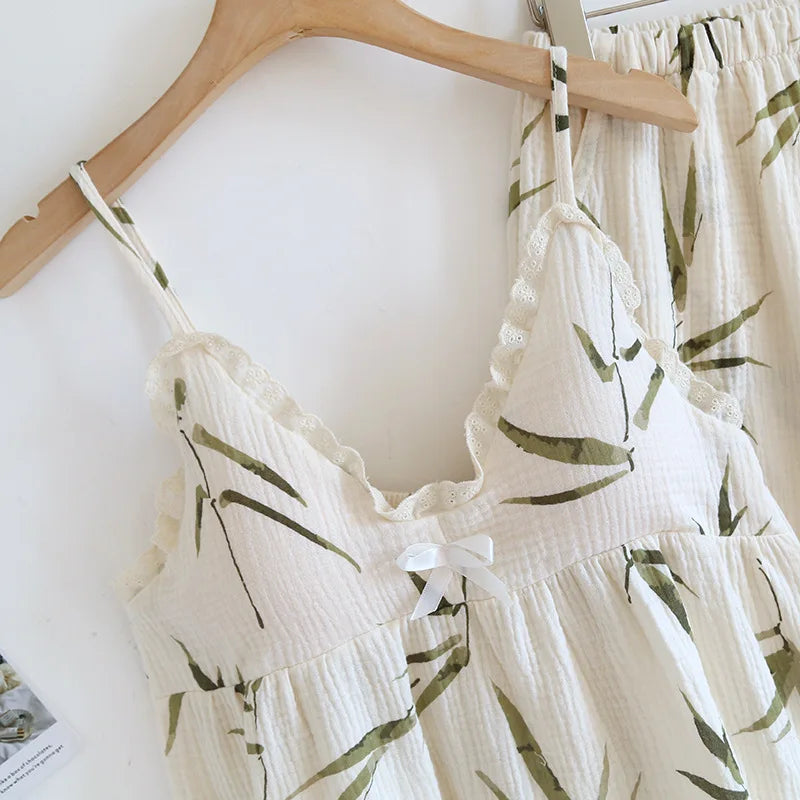 Women’s Pure Cotton Crepe Pajama Set