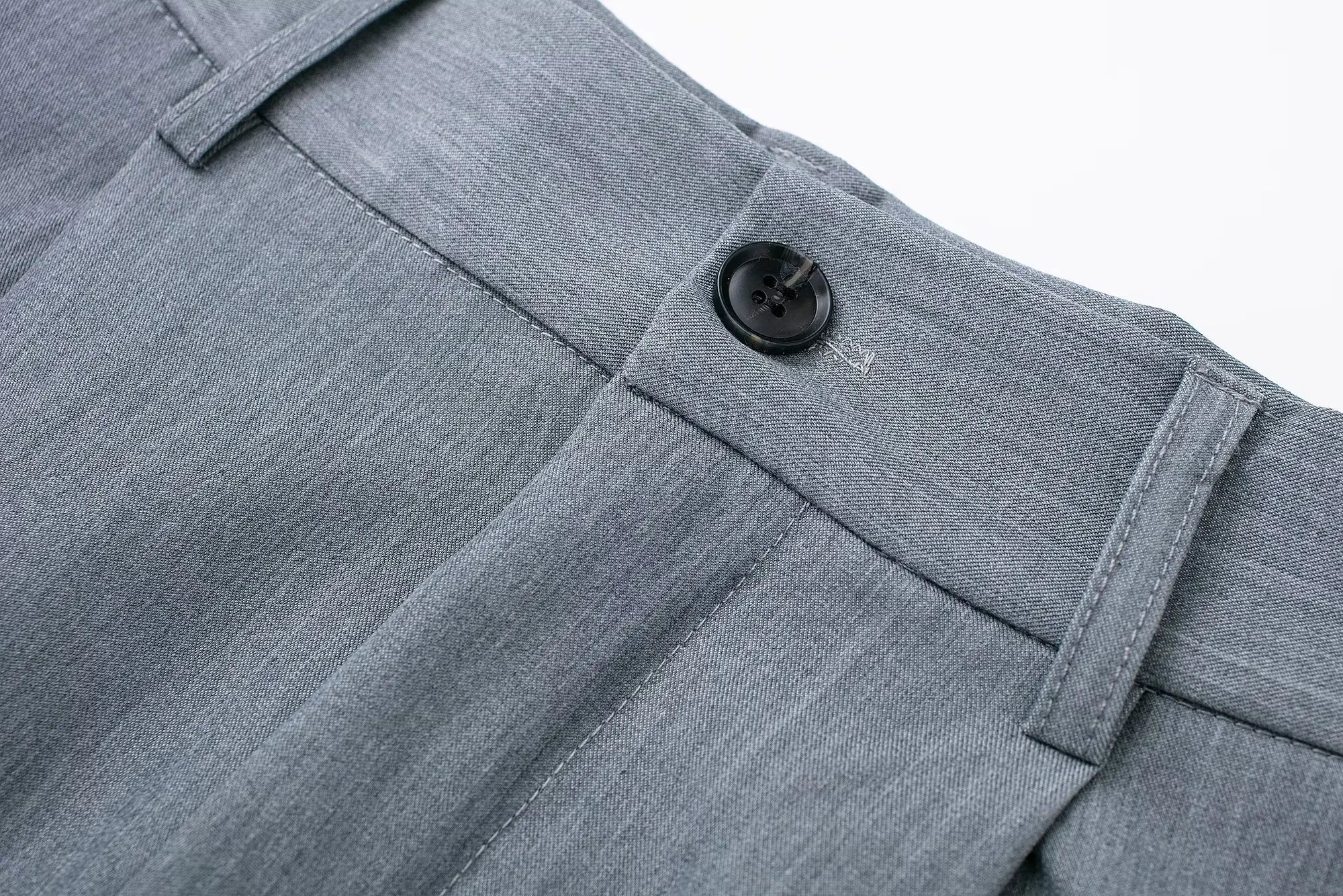 High Waist Front-Pleat Straight-Leg Trousers for Women