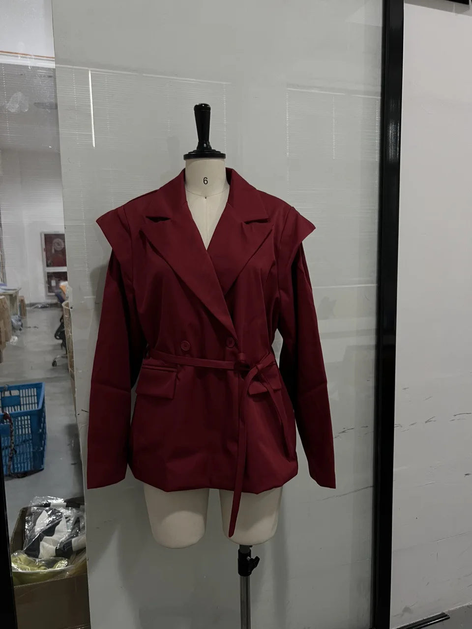 Lace-Up Lapel Suit Jacket