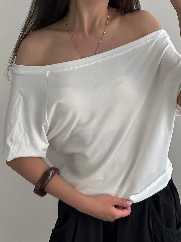 Off-Shoulder Oversized T-Shirt