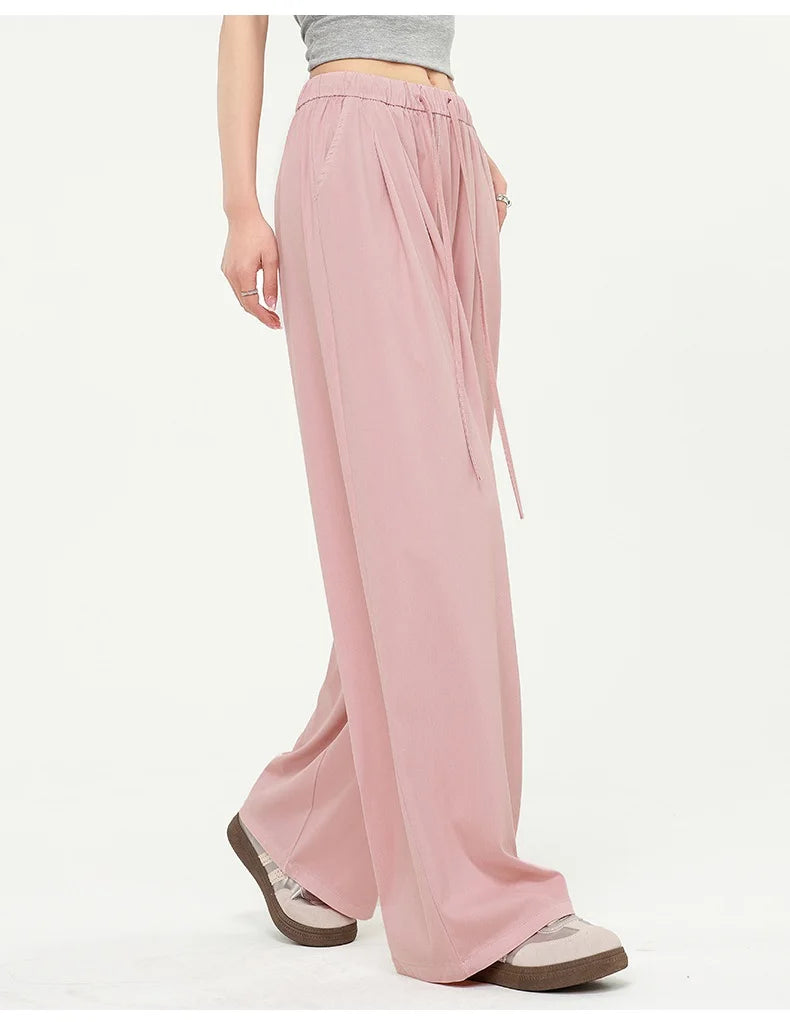 Lyocell Wide-Leg Denim Pants