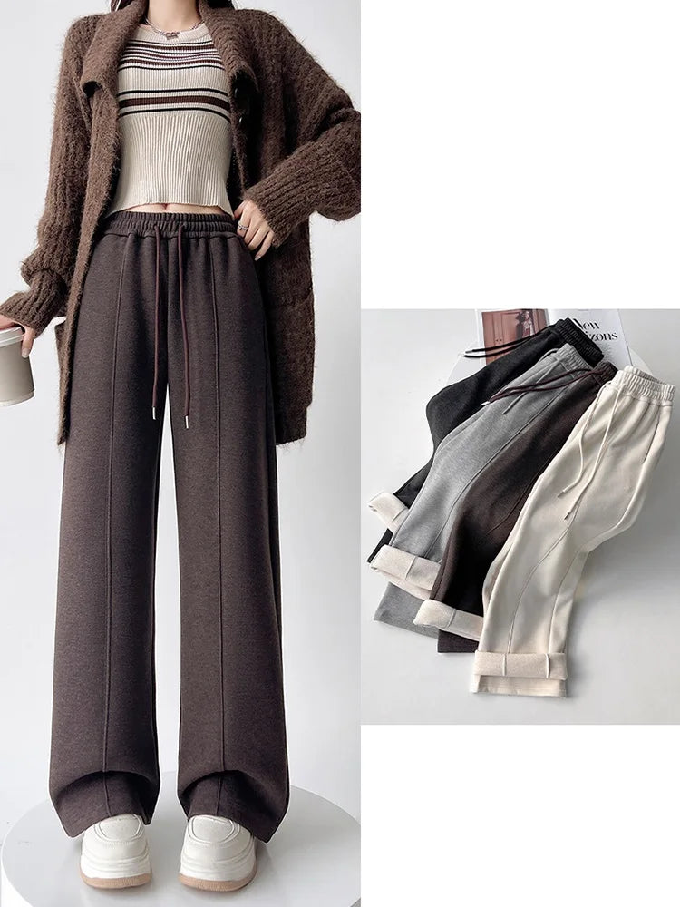 High Waist Wide-Leg Trousers