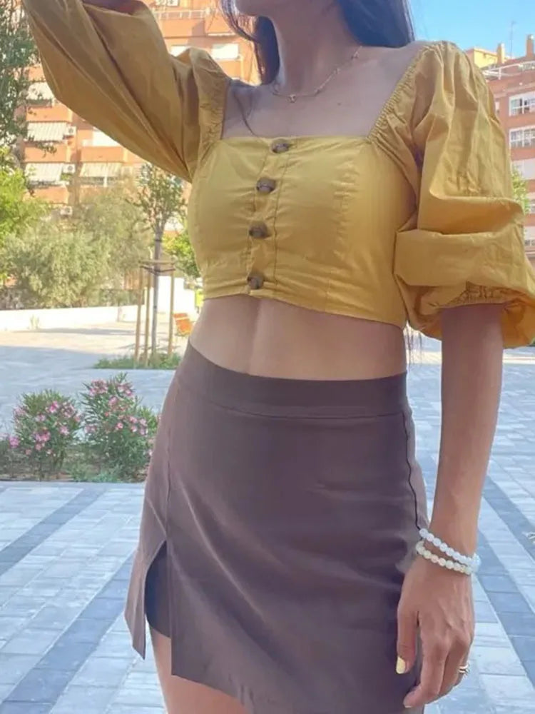 High Waist Mini Skort