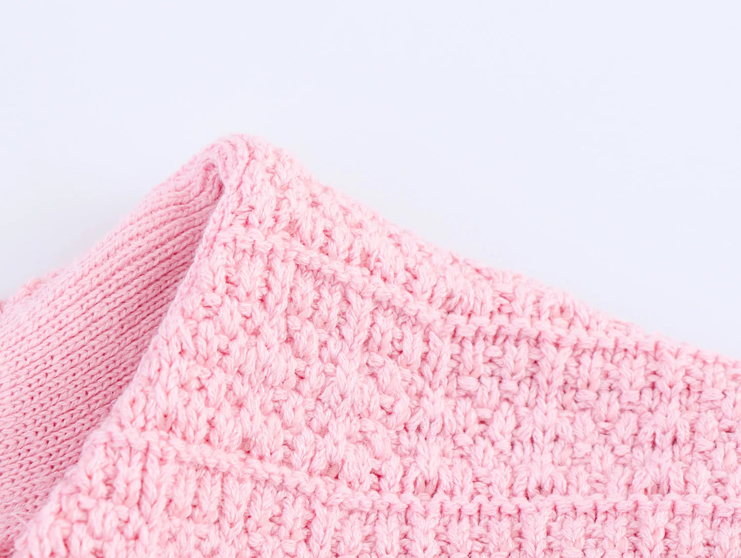 Short-Sleeve Knit Button Cardigan