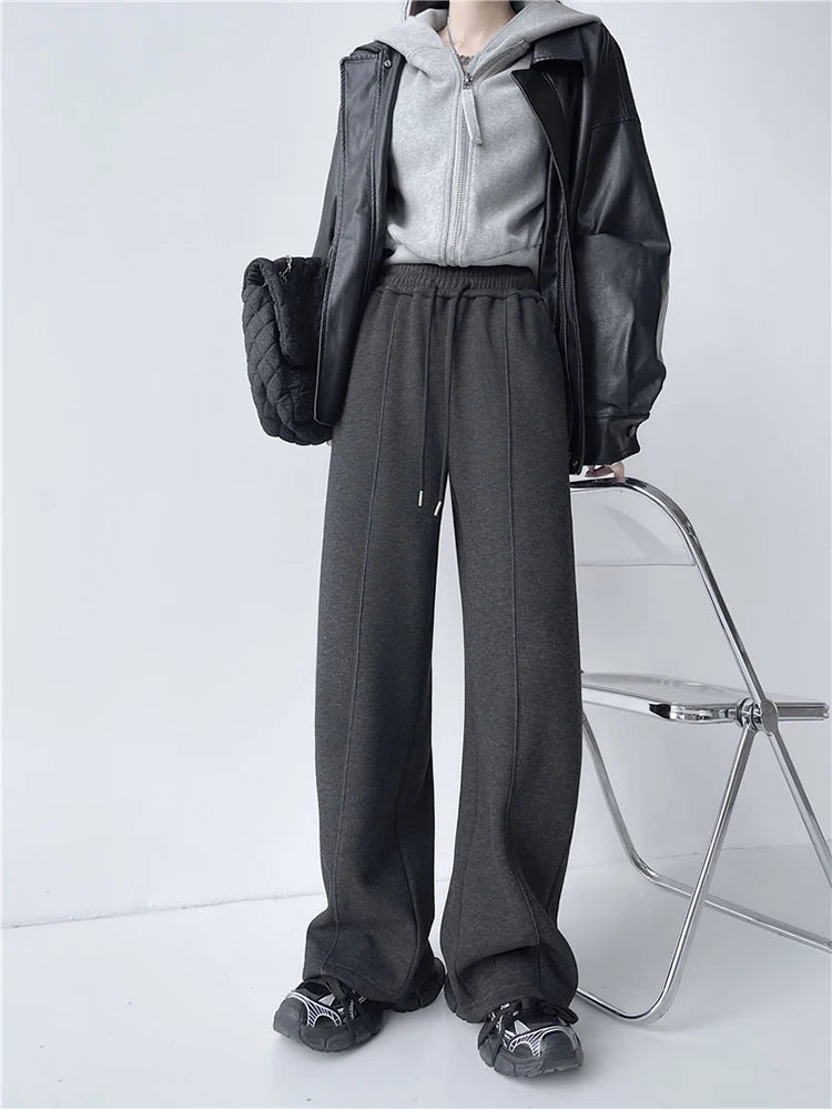 High Waist Wide-Leg Trousers