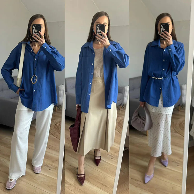 Oversized Cotton-Linen Shirt