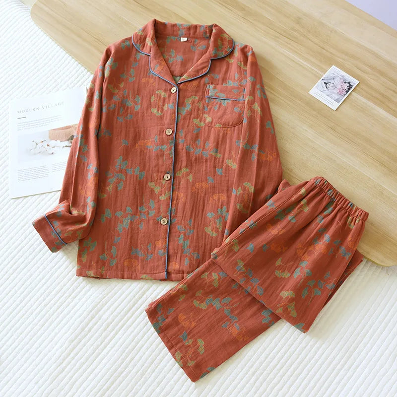 Women’s Cotton Jacquard Pajama Set