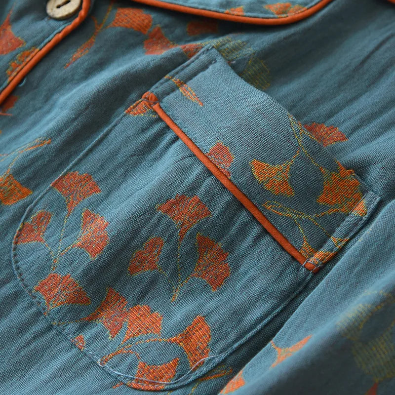 Women’s Cotton Jacquard Pajama Set