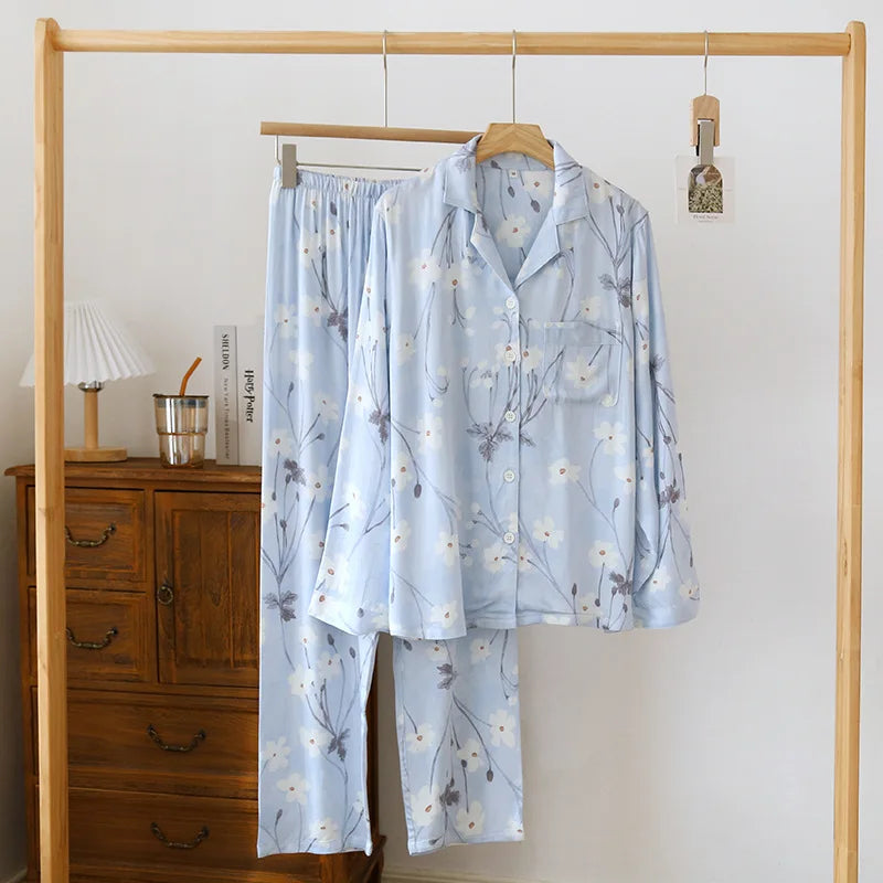 Women’s Cotton-Silk Pajama Set