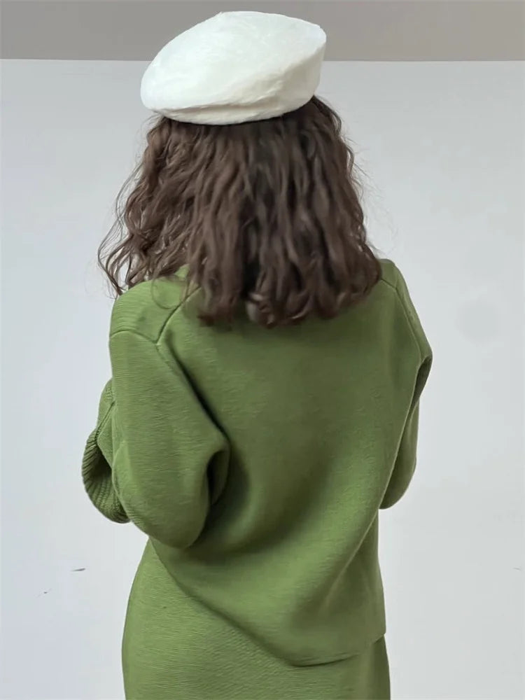 Ribbed Patchwork Knit Cardigan