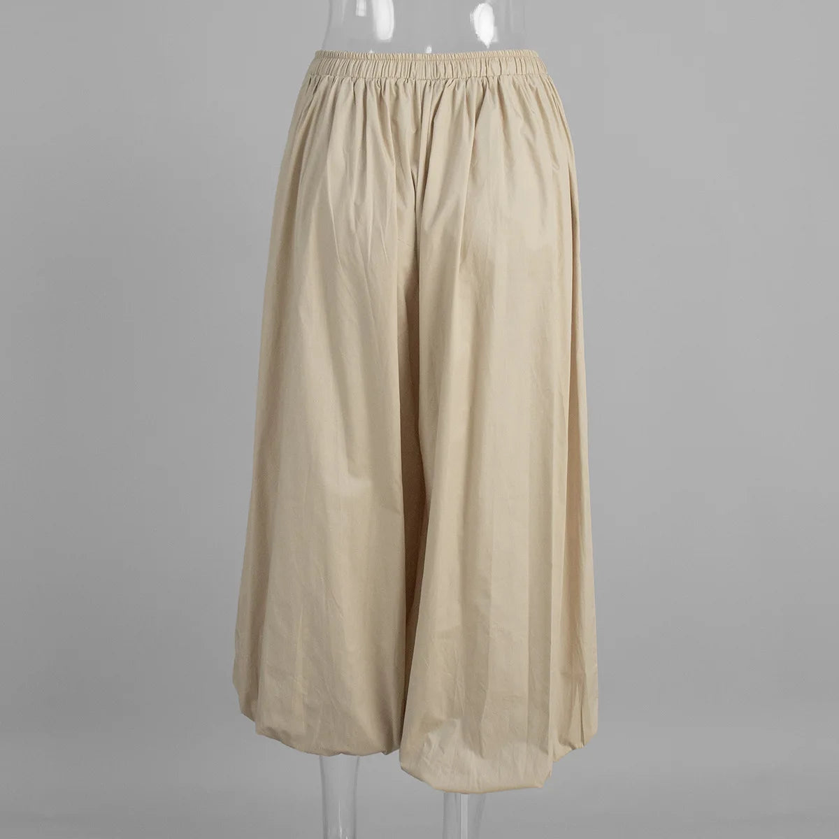 High Waist Wide-Leg Patchwork