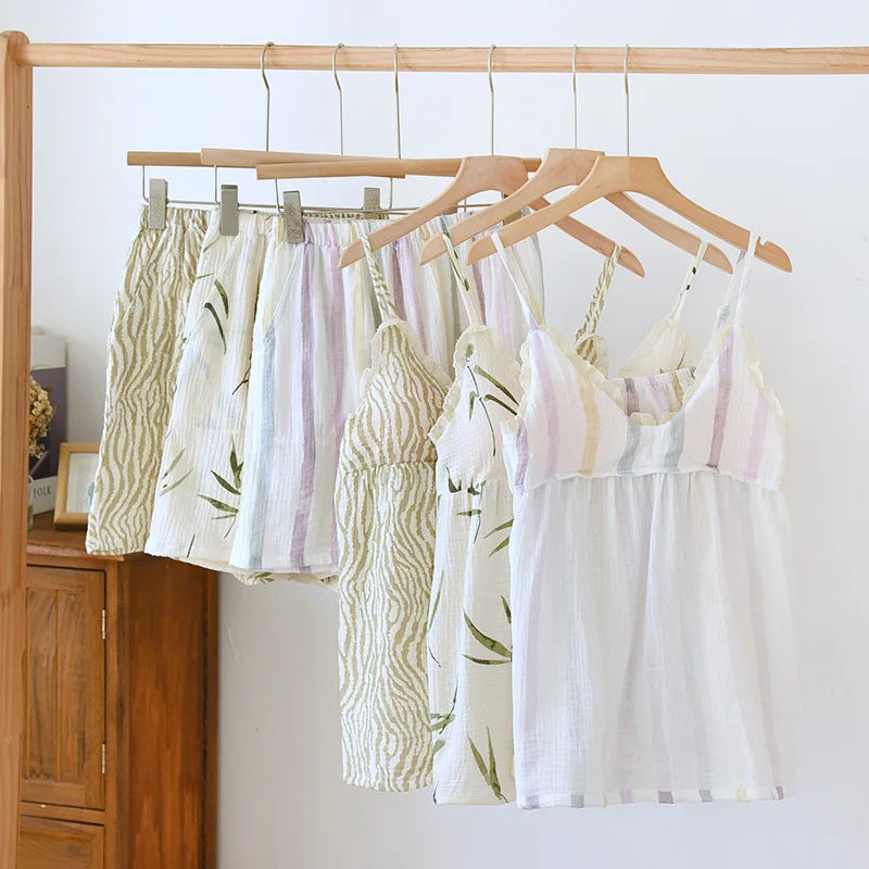 Women’s Pure Cotton Crepe Pajama Set