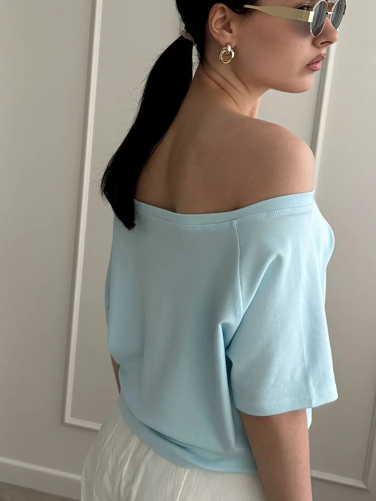 Off-Shoulder Oversized T-Shirt