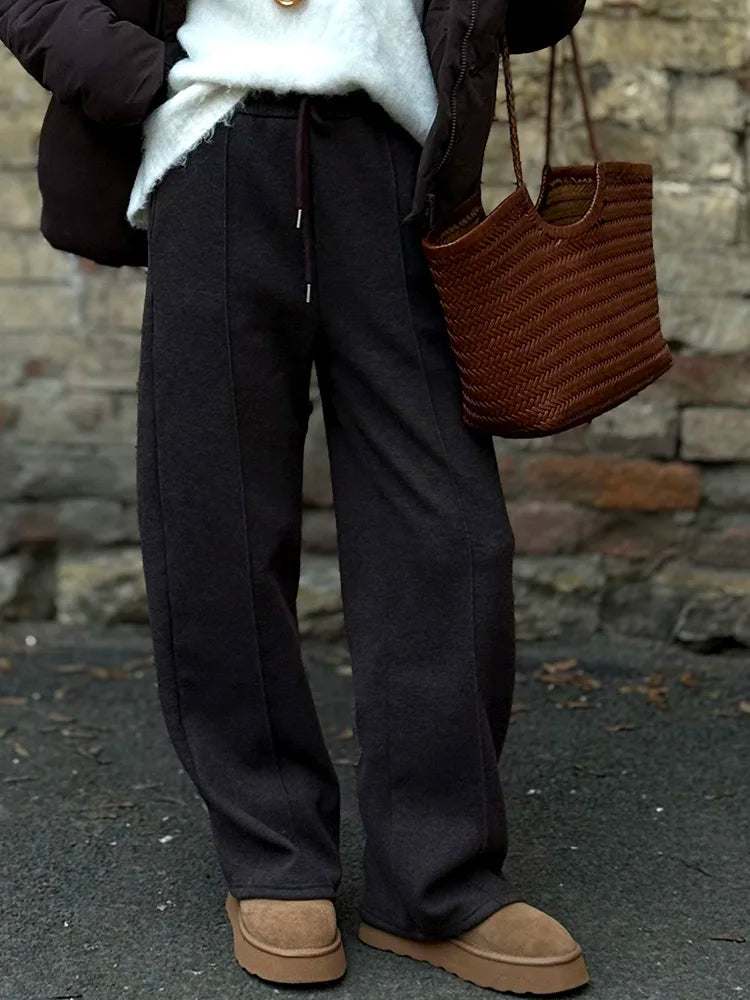 High Waist Wide-Leg Trousers