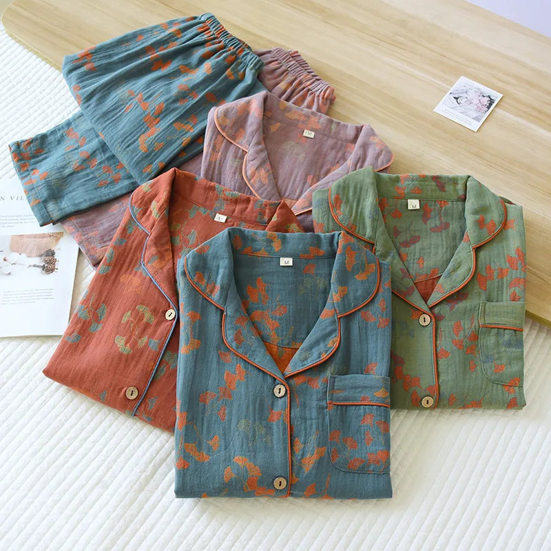 Women’s Cotton Jacquard Pajama Set