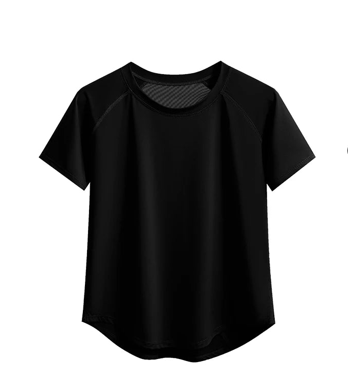 allvariants:: Black t-shirt on a white background with 'Colorful' branding.