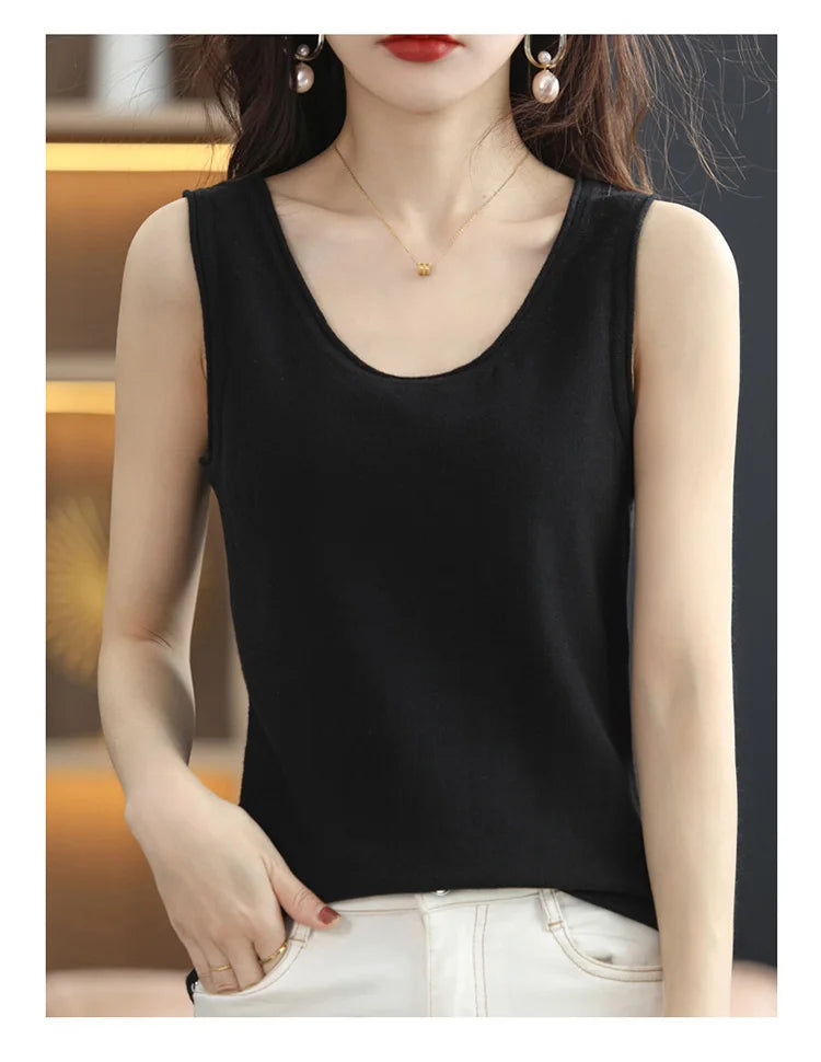 Cotton Sleeveless Tank Top