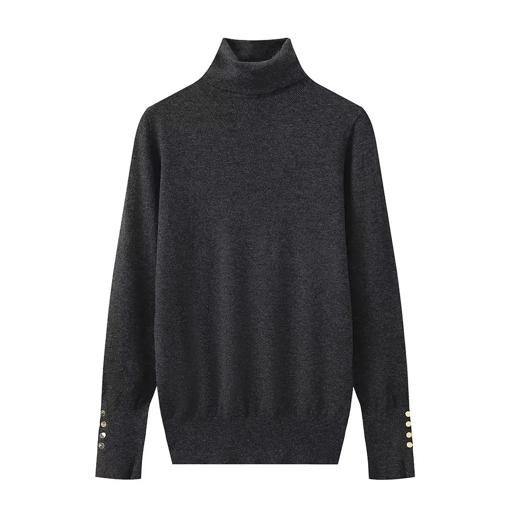 Classic Turtleneck Knit Sweater
