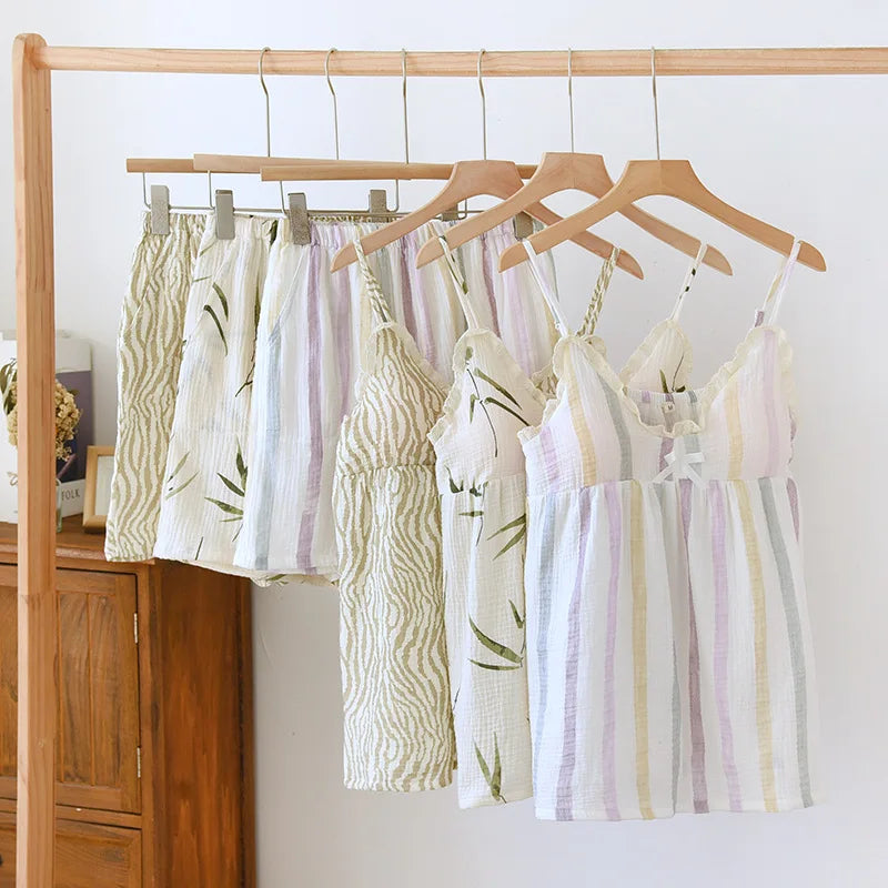 Women’s Pure Cotton Crepe Pajama Set