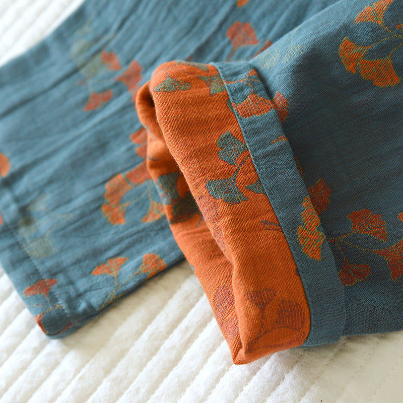 Women’s Cotton Jacquard Pajama Set