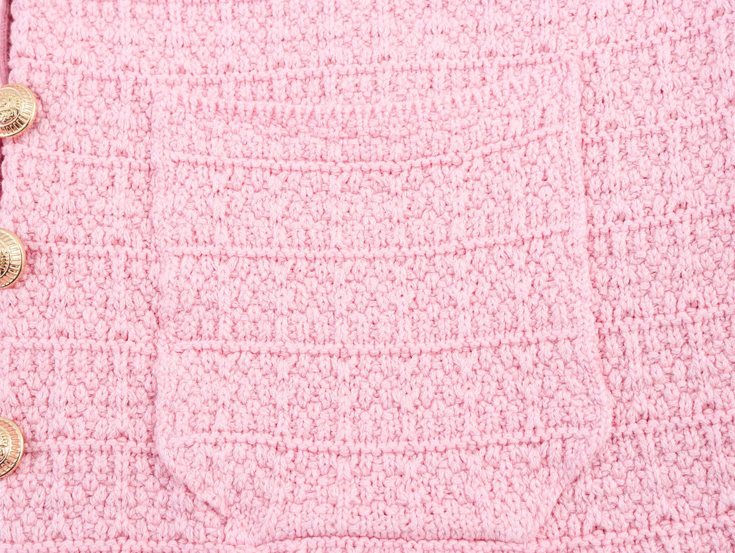 Short-Sleeve Knit Button Cardigan