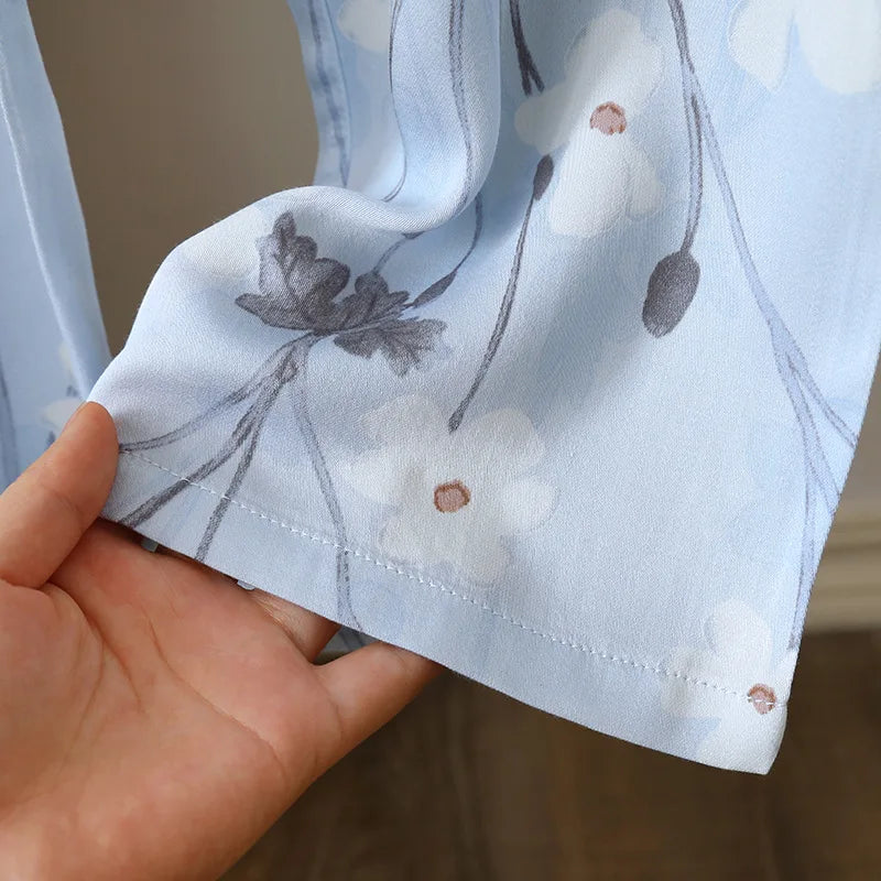 Women’s Cotton-Silk Pajama Set