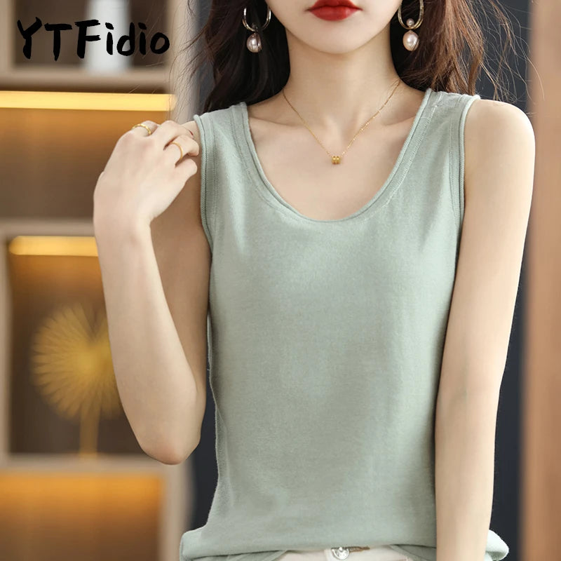 Cotton Sleeveless Tank Top