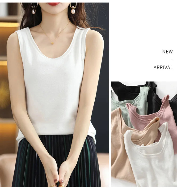 Cotton Sleeveless Tank Top