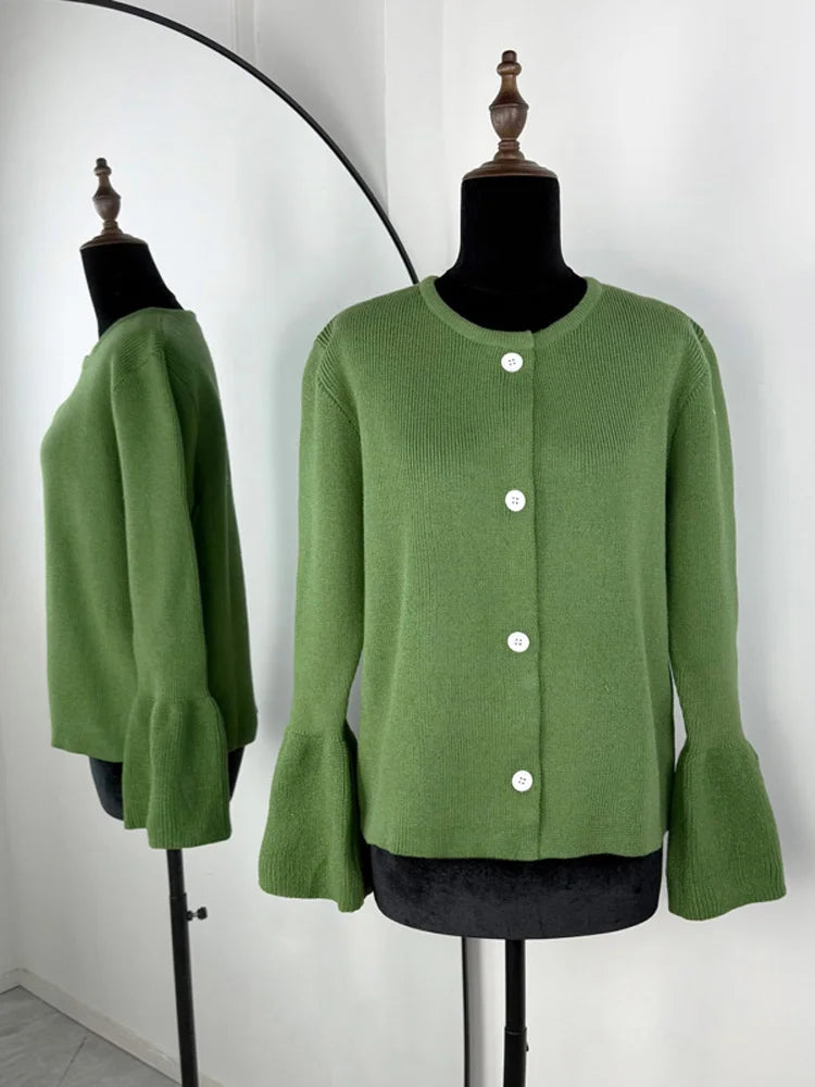 Ribbed Patchwork Knit Cardigan