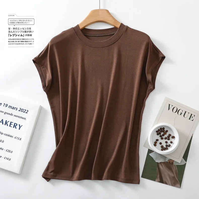 Women’s Pure Cotton Short Sleeve Sleep Top