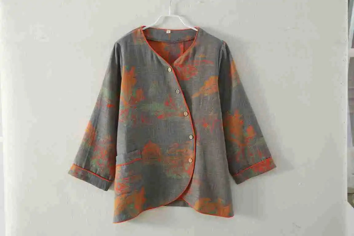 Women’s 100% Cotton Jacquard Pajama Set