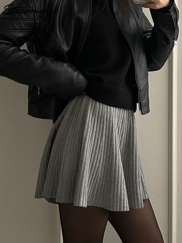 Knit Sweater & Mini Skirt Co-Ord