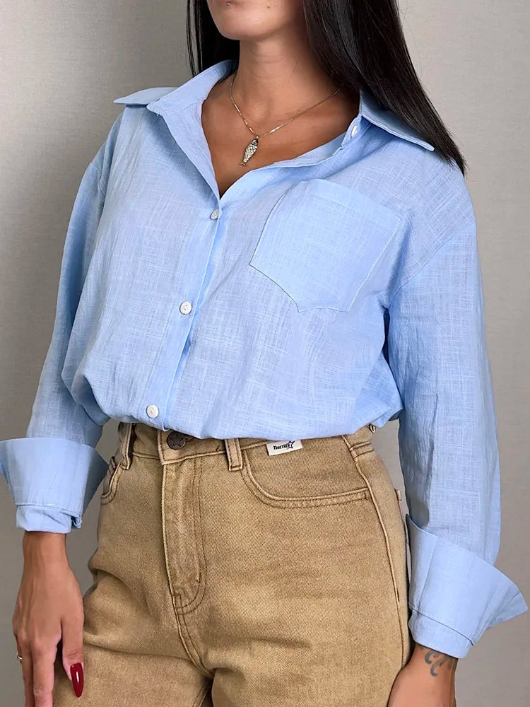 Oversized Cotton-Linen Shirt