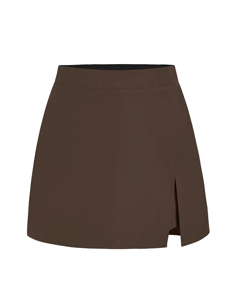High Waist Mini Skort