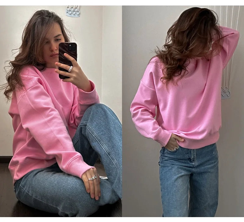 Oversized Cotton Sweatshirt