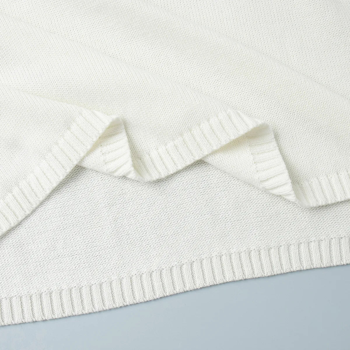 Backless Loose Knit Sweater