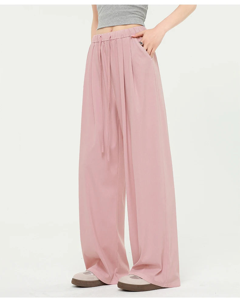 Lyocell Wide-Leg Denim Pants